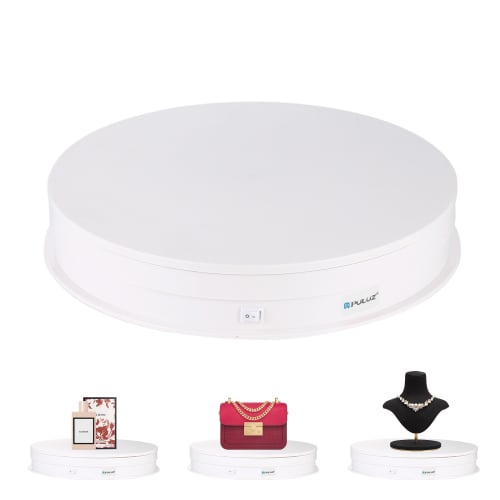 PULUZ 360 fokos termékforgató 30cm fehér (PU3049W)-0