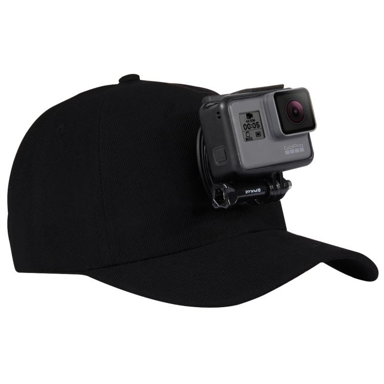 PULUZ fekete baseball sapka akciókamera tartóval (PU195)-1
