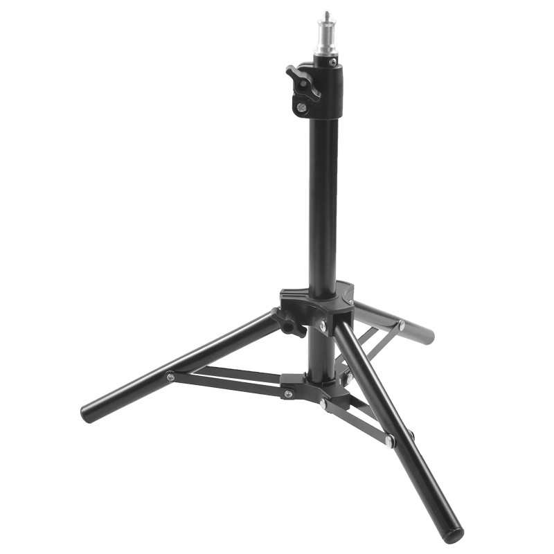 Alumínium lámpatartó stúdió állvány, vakuállvány 50cm, spigot fejjel, 1/4 csatlakozással-0
