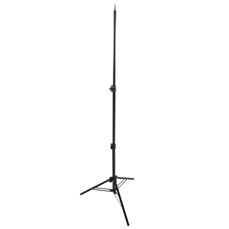 Alumínium lámpatartó stúdió állvány, vakuállvány 162cm, spigot fejjel, 1/4 csatlakozással-0