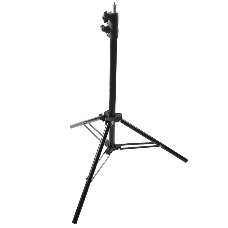 Alumínium lámpatartó stúdió állvány, vakuállvány 162cm, spigot fejjel, 1/4 csatlakozással-1