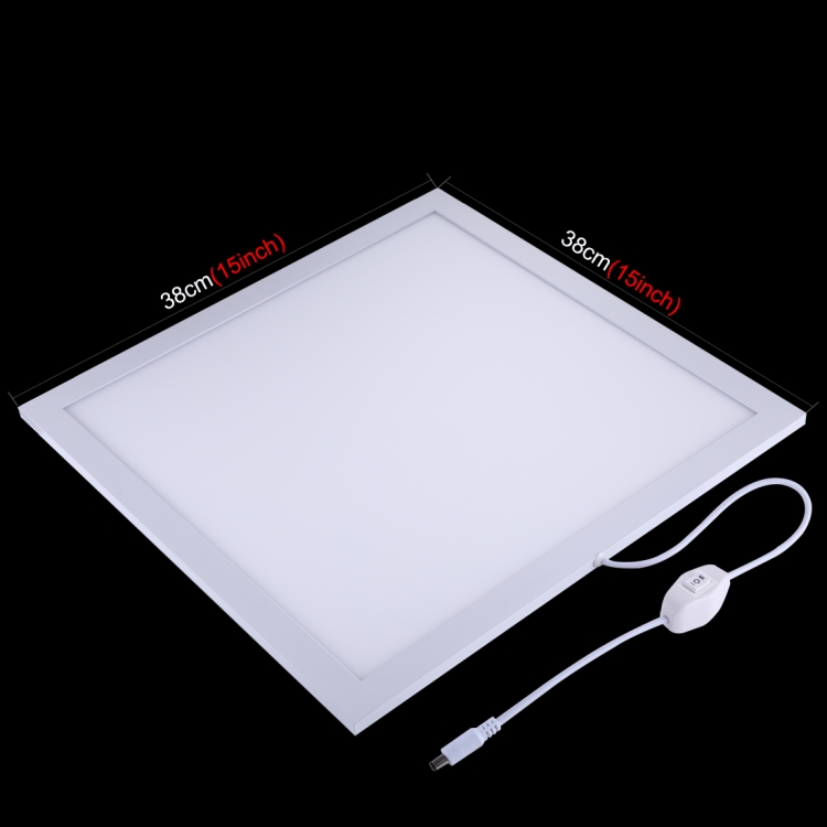 PULUZ LED panel termékfotózáshoz állítható fényerővel 38x38cm, 1200LM (PU5138EU)-10