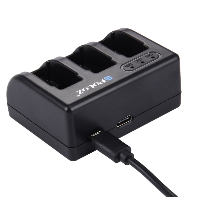 PULUZ USB-s akkumulátor töltő GoPro 8,7,6,5 szériához három foglalattal (PU185)-4