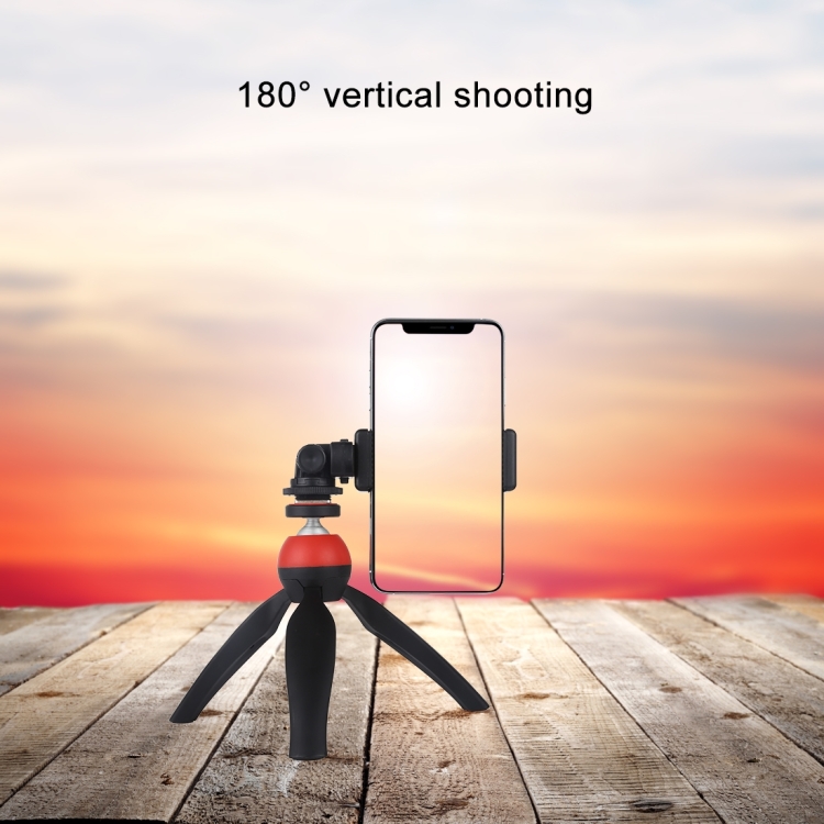 PULUZ 360 fokban állítható mobiltelefon rögzítő, telefontartó adapter 1/4-es furattal, vakupapucs foglalattal (PU417)-2