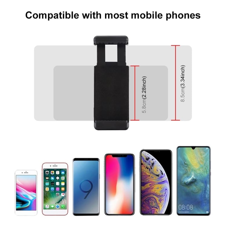 PULUZ 360 fokban állítható mobiltelefon rögzítő, telefontartó adapter 1/4-es furattal, vakupapucs foglalattal (PU417)-7
