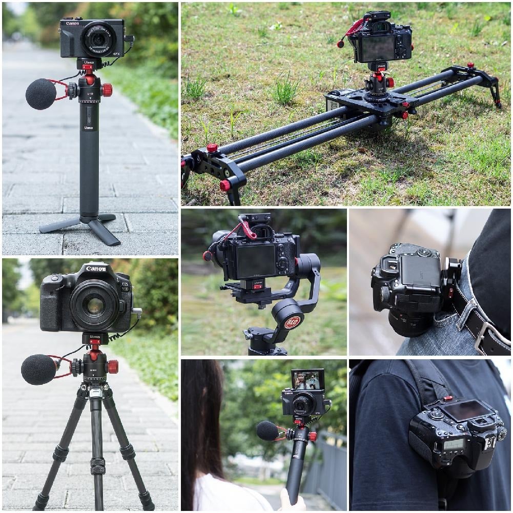 ULANZI U-100 Claw gömbfej gyorscseretalppal, vakupapucs foglalattal, 20kg teherbírás (2305)-6
