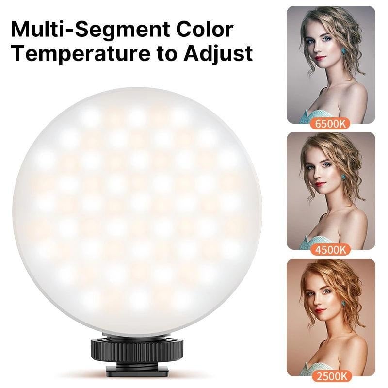 ULANZI VIJIM VL69-KIT LED lámpa, világítás vlogoláshoz tapadókoronggal, beépített akkumulátorral-2