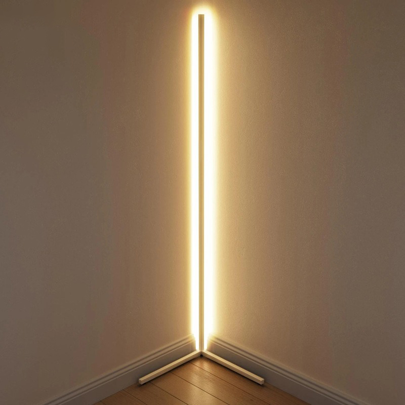 RGB LED Fekete saroklámpa, állólámpa, hangulatvilágítás távirányítóval 140cm-6