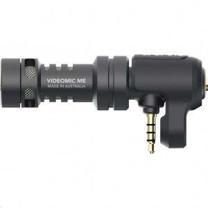RODE Videomic ME mini kondenzátor mono videómikrofon, TRRS csatlakozó, fejhallgató kimenet