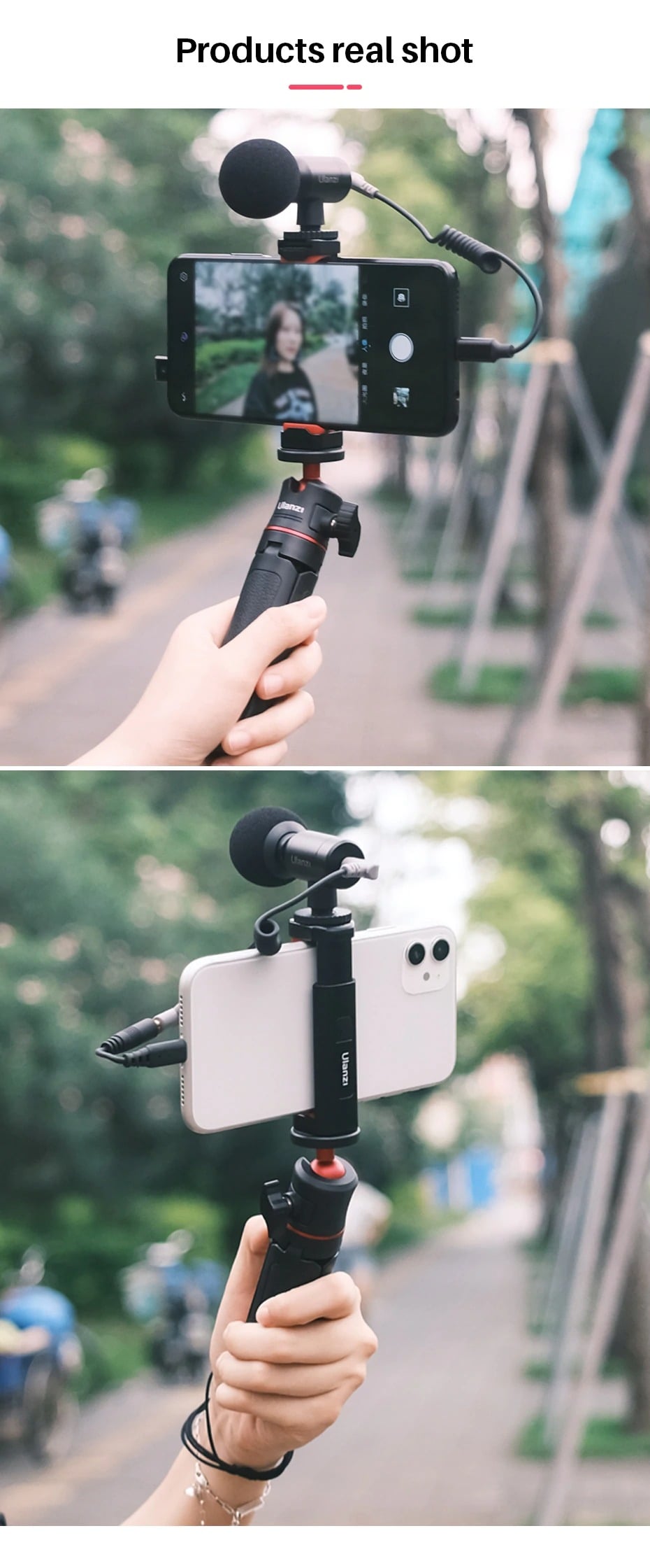 ULANZI ST-19 mobiltelefon rögzítő, telefontartó adapter 1/4-es furattal, vakupapucs foglalattal (2256)-10