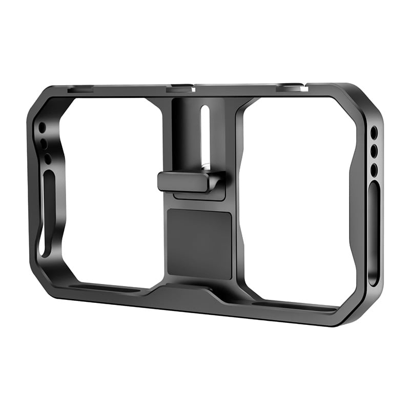 ULANZI U-Rig II fém videós mobiltelefon rig állványra szerelhető, 1/4-es furatokkal, 3 vakupapucs foglalattal-8