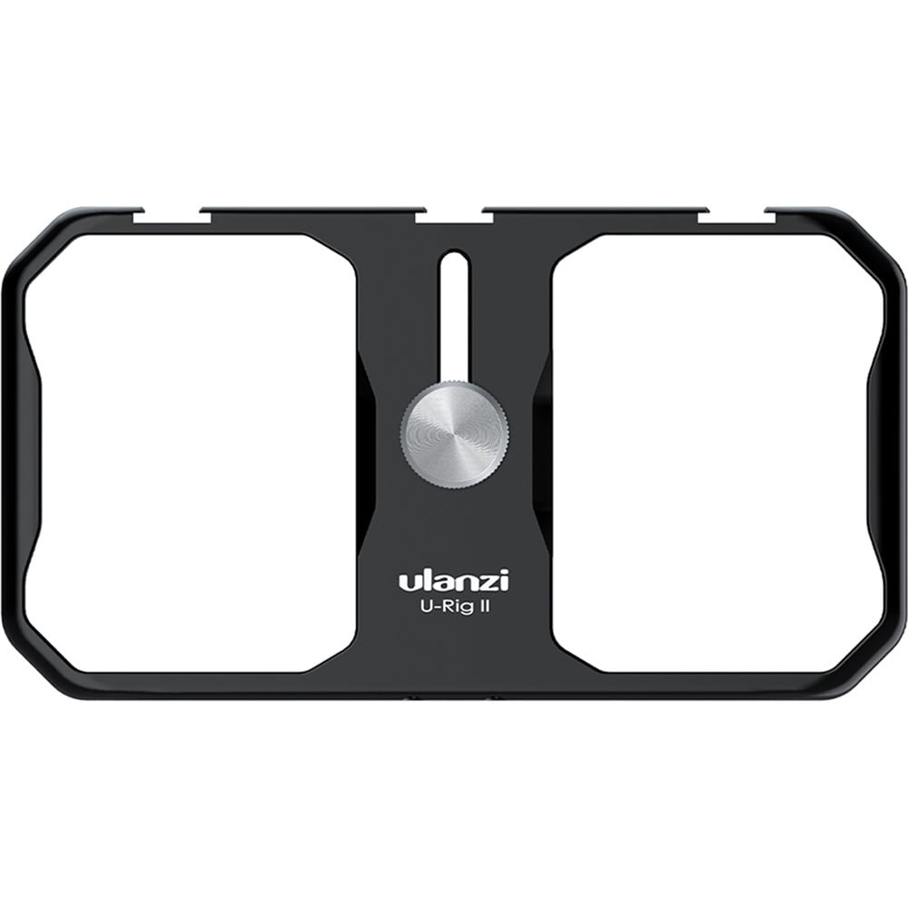 ULANZI U-Rig II fém videós mobiltelefon rig állványra szerelhető, 1/4-es furatokkal, 3 vakupapucs foglalattal-11