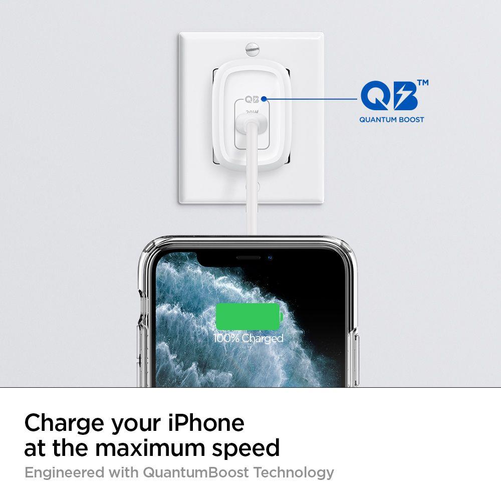  Spigen Pe2009eu Powerarc Hálózati Töltő Adapter Pd20w/3a Fehér-2