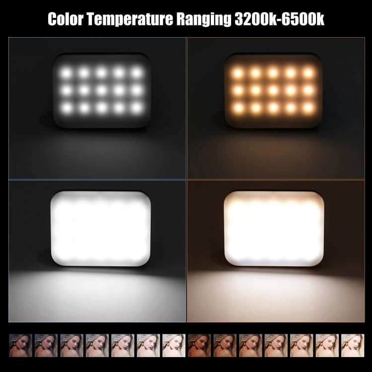 LY-01 RGB LED lámpa, videólámpa 3200-6500K (TBD05538787)-5