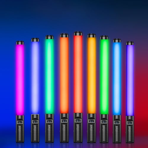 RGB LED lámpa, fénycső beépített akkumulátorral, kijelzővel 3000-6500K (TBD05527001)-0