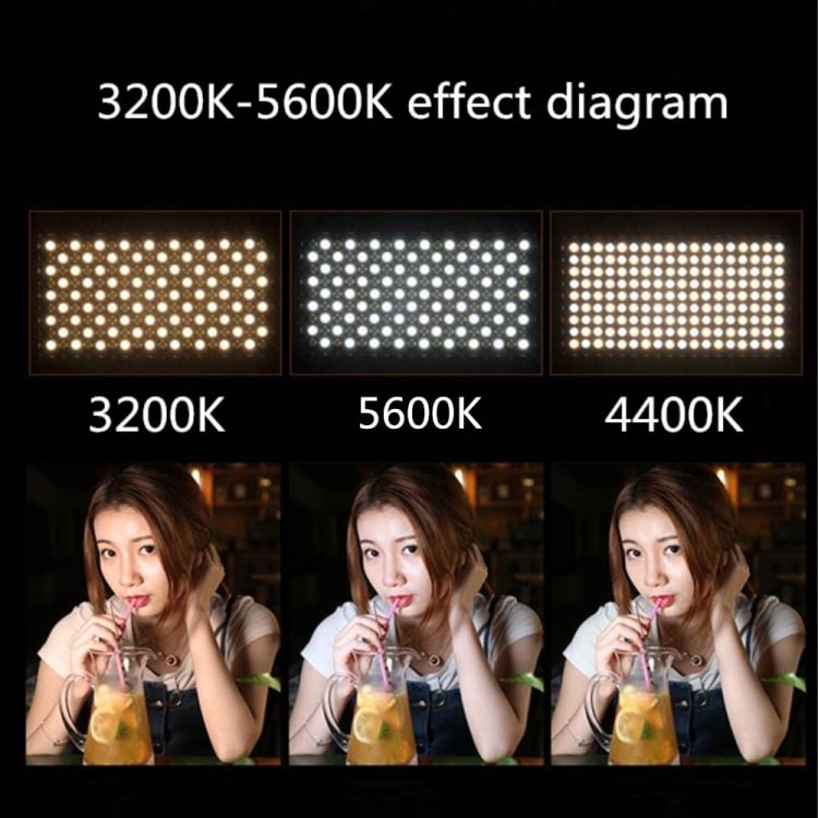 40W LED lámpa, videólámpa 3300-5600K-5