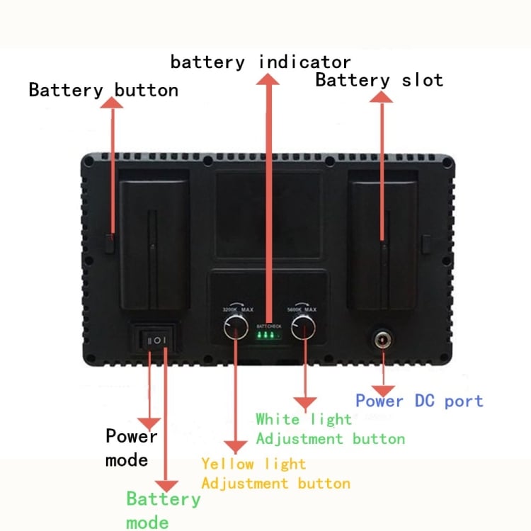 40W LED lámpa, videólámpa 3300-5600K-2