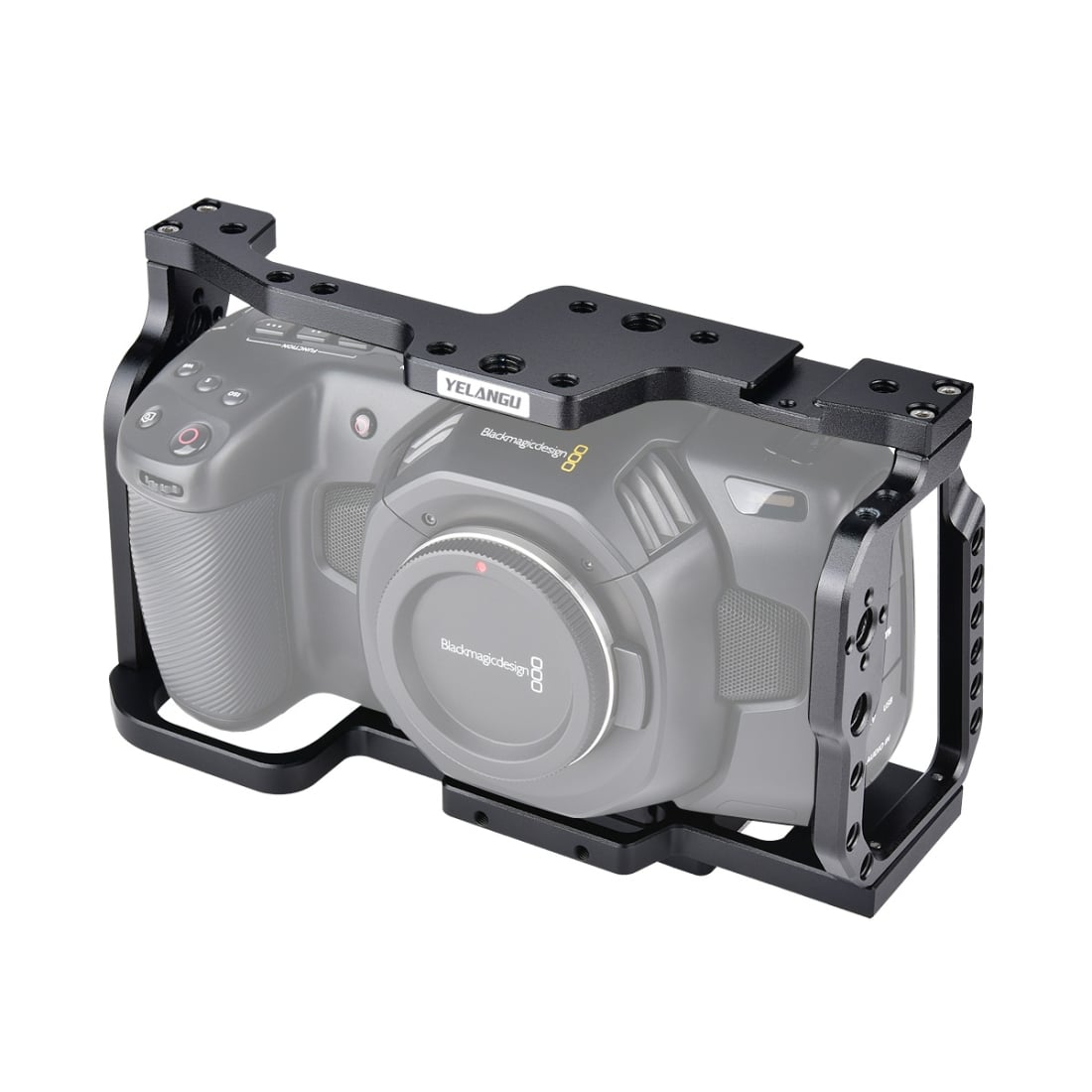 YELANGU C9 YLG0911A-A fém kamera rig, cage BMPCC 4K/6K kamerákhoz (DCA0920B)-0