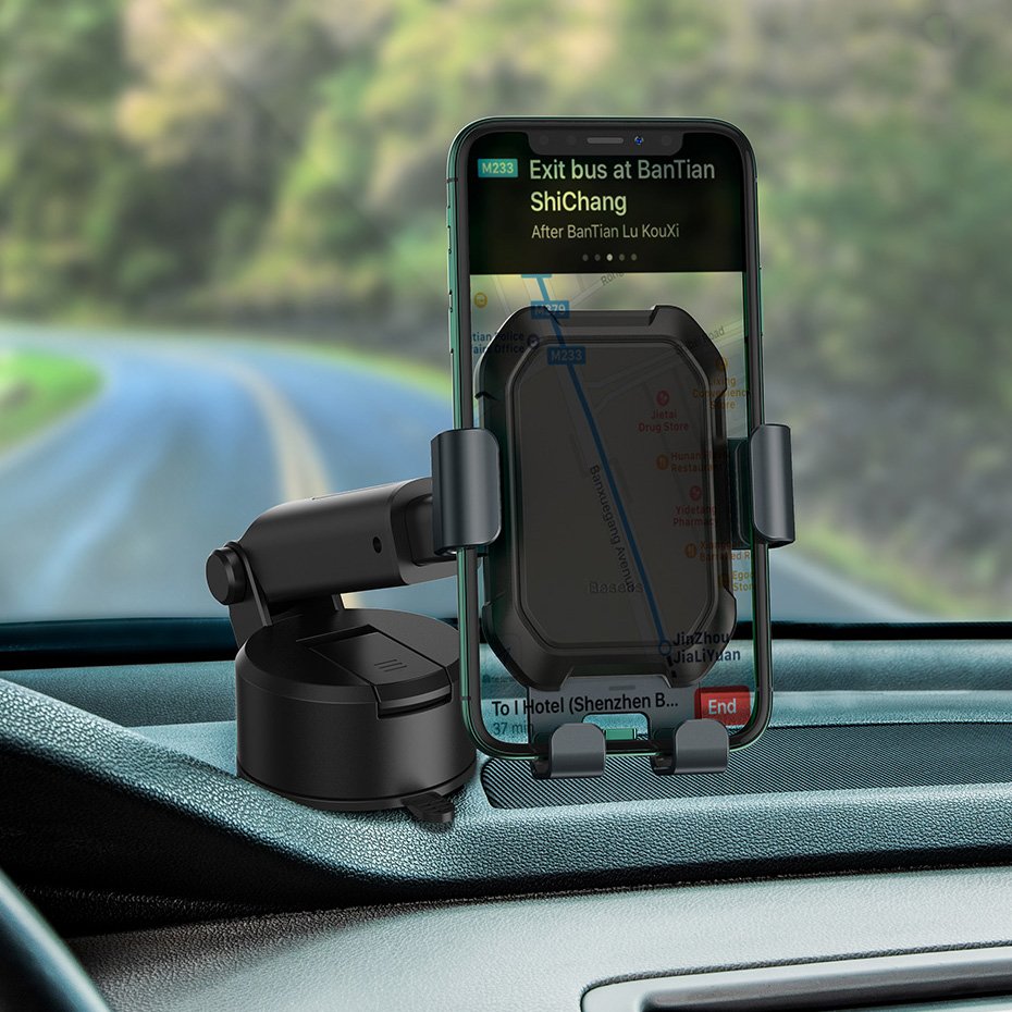 Baseus Univerzállis Gravity autós telefon tartó fekete (SUYL-TK01)-12