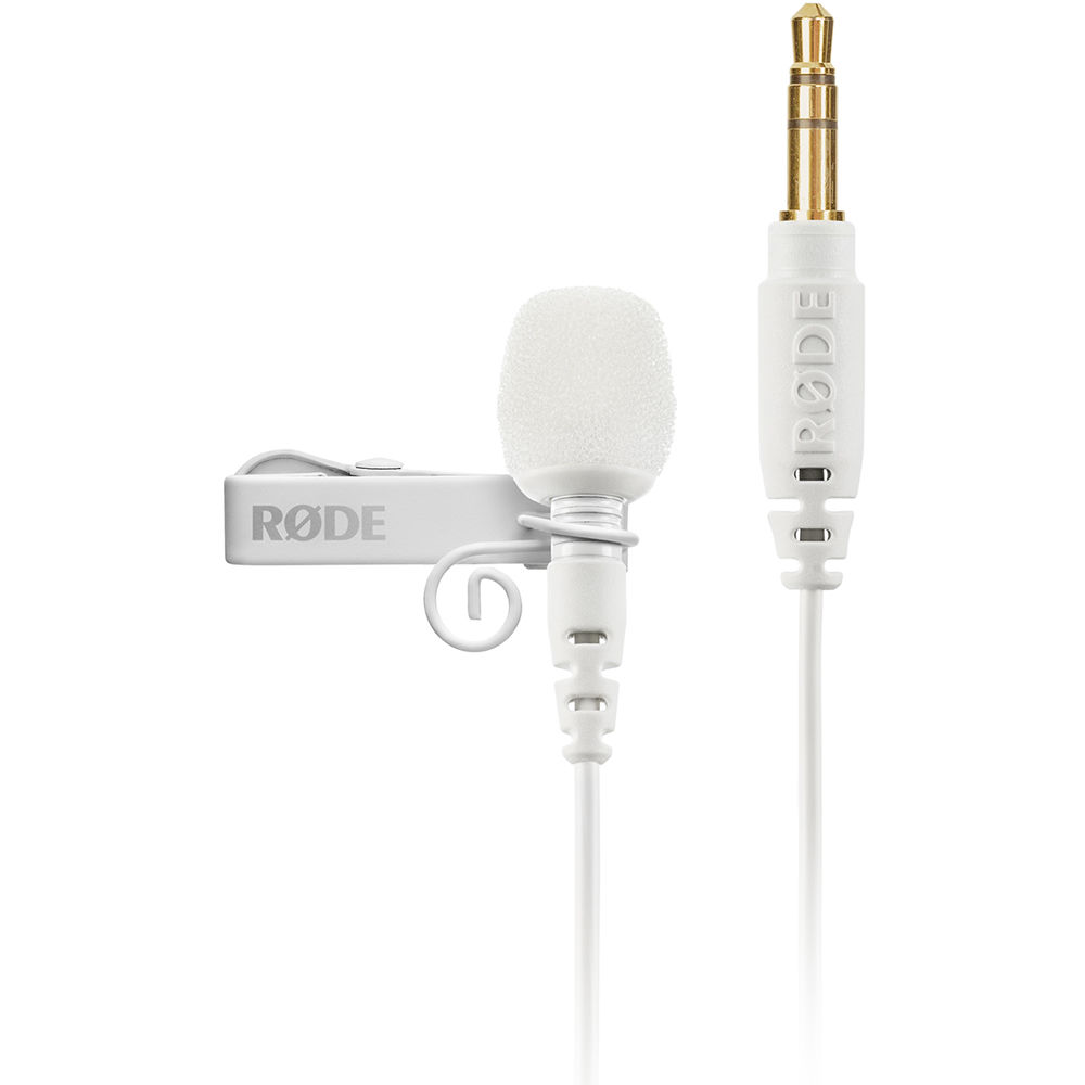 RODE Lavalier GO csíptetős mikrofon Wireless GO vezeték nélküli rendszerhez TRS kis jack csatlakozóval, fehér-0