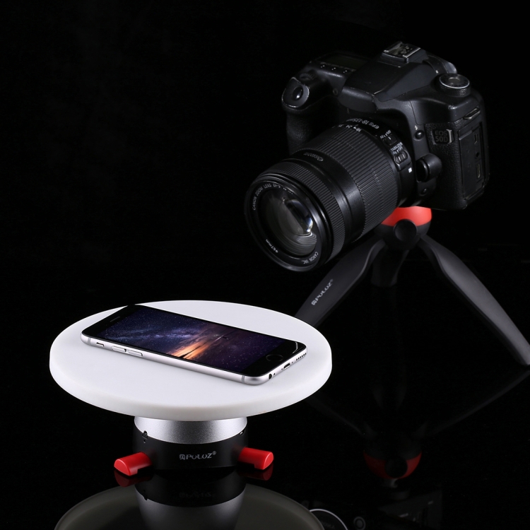 PULUZ 360 fokos panorámafej, termékforgató 18cm piros (PU364R)-1