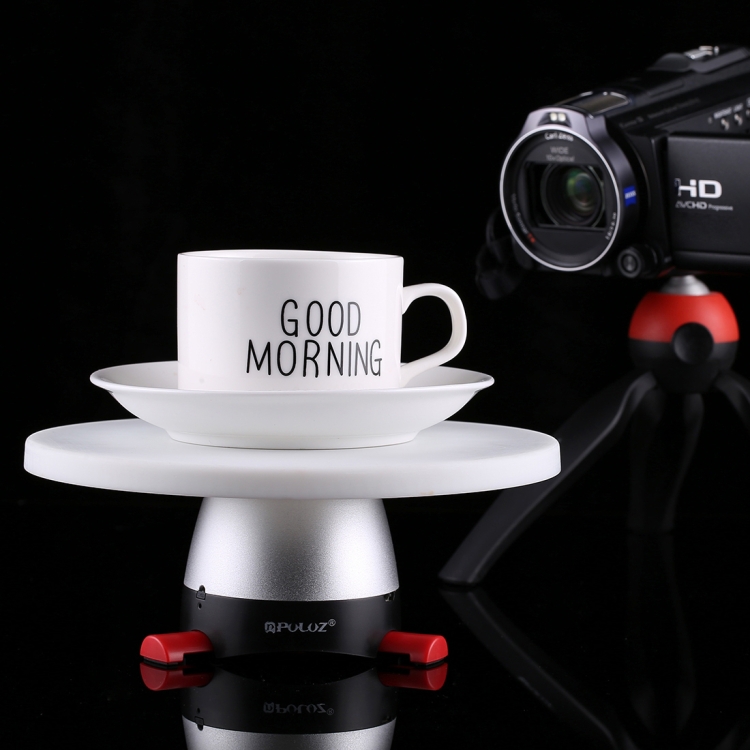 PULUZ 360 fokos panorámafej, termékforgató 18cm piros (PU364R)-10