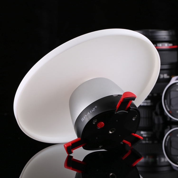PULUZ 360 fokos panorámafej, termékforgató 18cm piros (PU364R)-2