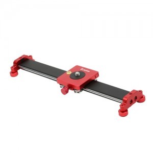 SuteFoto alumínium slider 30cm fekete-piros