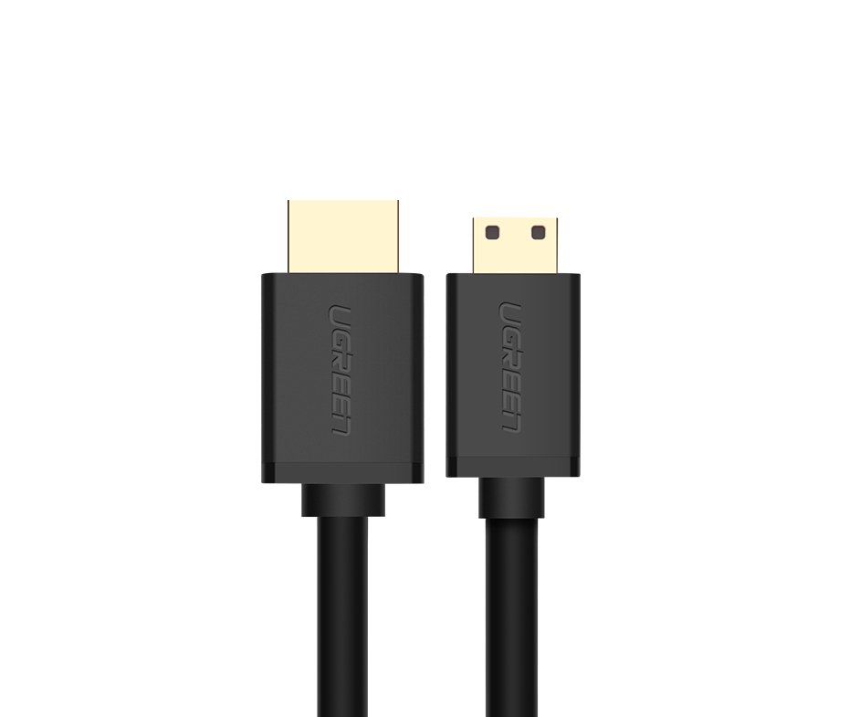 Ugreen HDMI - mini HDMI kábel 19 pin 2.0v 4K 60Hz 30AWG 1,5m fekete (11167)-1