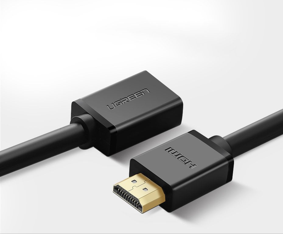 Ugreen HDMI (aljzat) - HDMI (csatlakozó) hosszabbító kábel 4K 10,2 Gbps 340Mhz 0.5m fekete (HD107 10140)-18