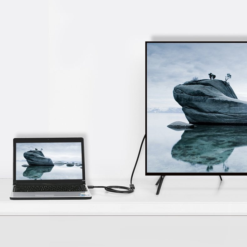 Ugreen HDMI (aljzat) - HDMI (csatlakozó) hosszabbító kábel 4K 10,2 Gbps 340Mhz 0.5m fekete (HD107 10140)-4