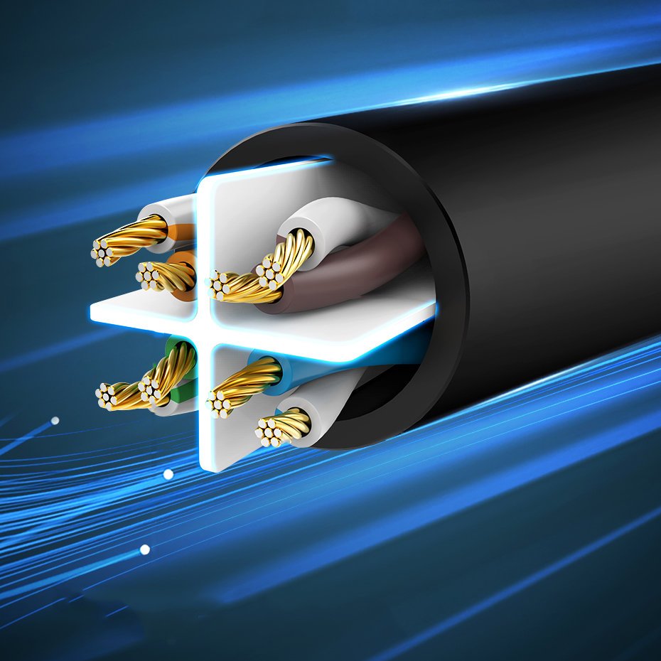 UTP hálózati kábel RJ45 Cat 6 UTP 1000Mbps 3m kék Ugreen Ethernet patchcord (NW102 11203)-1