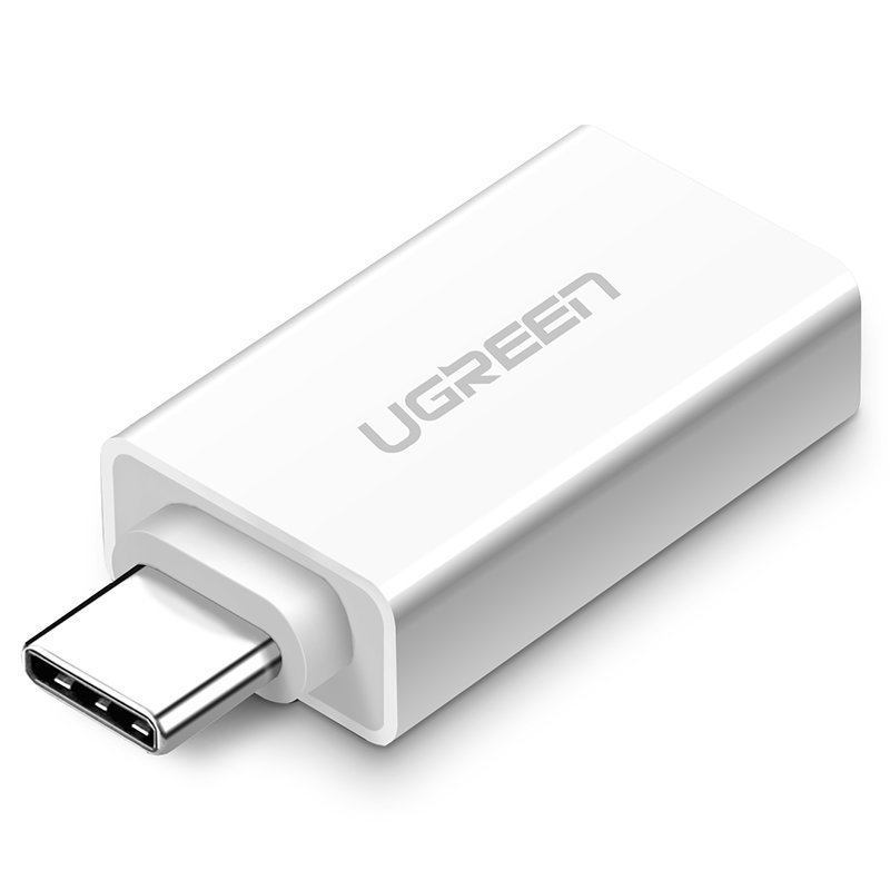 Ugreen USB 3.2 Gen 1 (aljzat) - USB Type-C (csatlakozóvég) OTG adapter fehér (30155)-0