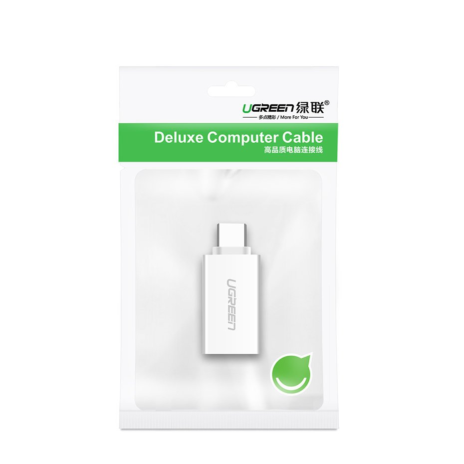 Ugreen USB 3.2 Gen 1 (aljzat) - USB Type-C (csatlakozóvég) OTG adapter fehér (30155)-18