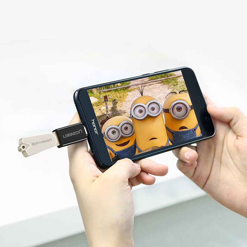 Ugreen USB 3.2 Gen 1 (aljzat) - USB Type-C (csatlakozóvég) OTG adapter fehér (30155)-3
