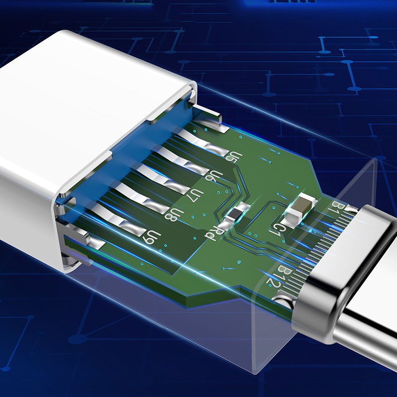 Ugreen USB 3.2 Gen 1 (aljzat) - USB Type-C (csatlakozóvég) OTG adapter fehér (30155)-19