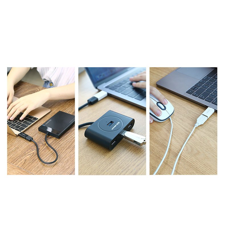 Ugreen USB 3.2 Gen 1 (aljzat) - USB Type-C (csatlakozóvég) OTG adapter fehér (30155)-7