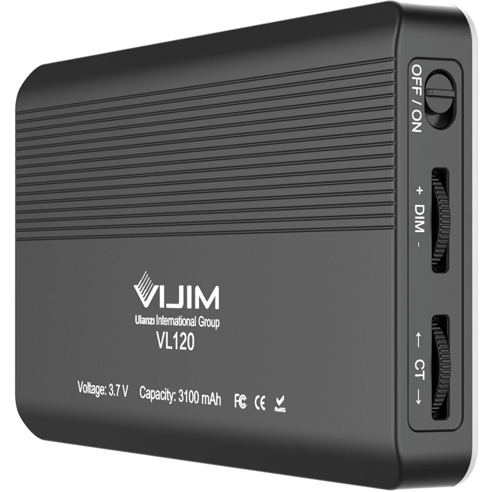 Ulanzi VIJIM VL120 LED világítás/videólámpa tapadókoronggal videókonferenciához (2176)-10
