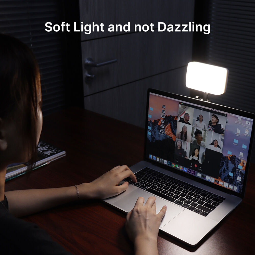 Ulanzi VIJIM VL120 LED világítás/videólámpa tapadókoronggal videókonferenciához (2176)-5