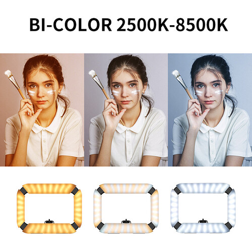 Ulanzi U200 vlogger rig, videós rig, LED világítás mobiltelefon tartóval, 1/4 csatlakozással, vakupapucs foglalattal (2245)-14