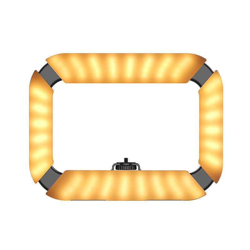 Ulanzi U200 vlogger rig, videós rig, LED világítás mobiltelefon tartóval, 1/4 csatlakozással, vakupapucs foglalattal (2245)-6
