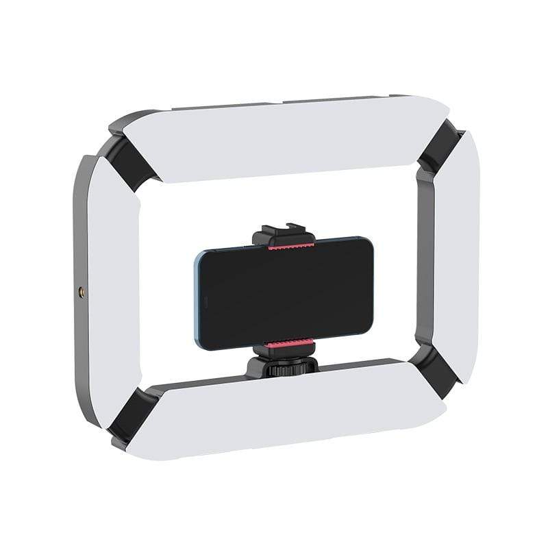Ulanzi U200 vlogger rig, videós rig, LED világítás mobiltelefon tartóval, 1/4 csatlakozással, vakupapucs foglalattal (2245)-20