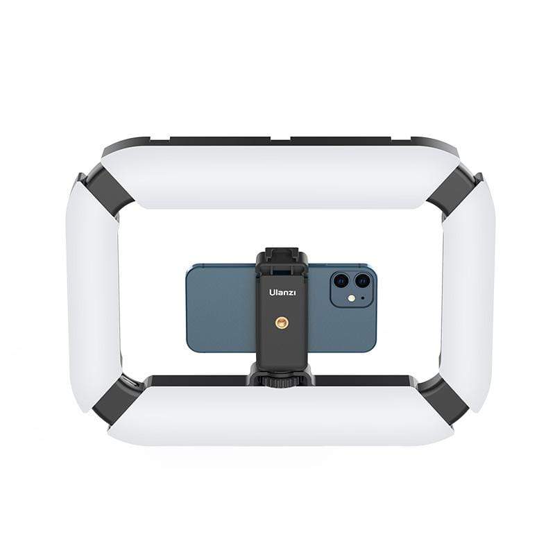 Ulanzi U200 vlogger rig, videós rig, LED világítás mobiltelefon tartóval, 1/4 csatlakozással, vakupapucs foglalattal (2245)-8