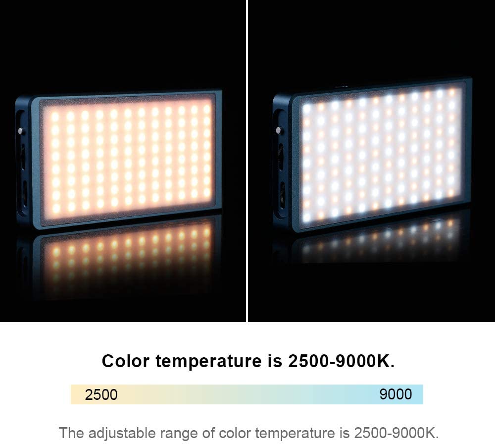 Falcon Eyes PockeLite F7 12W RGB LED videólámpa 2500-9000K beépített akkumulátorral, diffúzorral, méhsejtráccsal-10