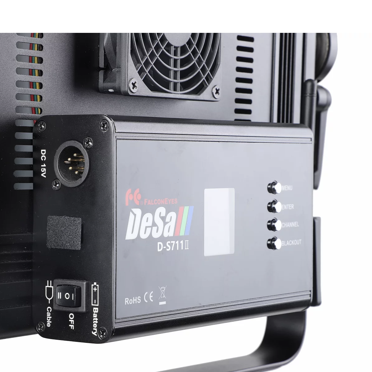 Falcon Eyes DeSal D-S711 II 100W RGB LED panel, videólámpa, világítás 3000-5600K-2