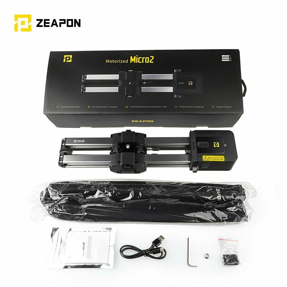  Zeapon Motorized Micro 2 Motoros Kamera Slider -10