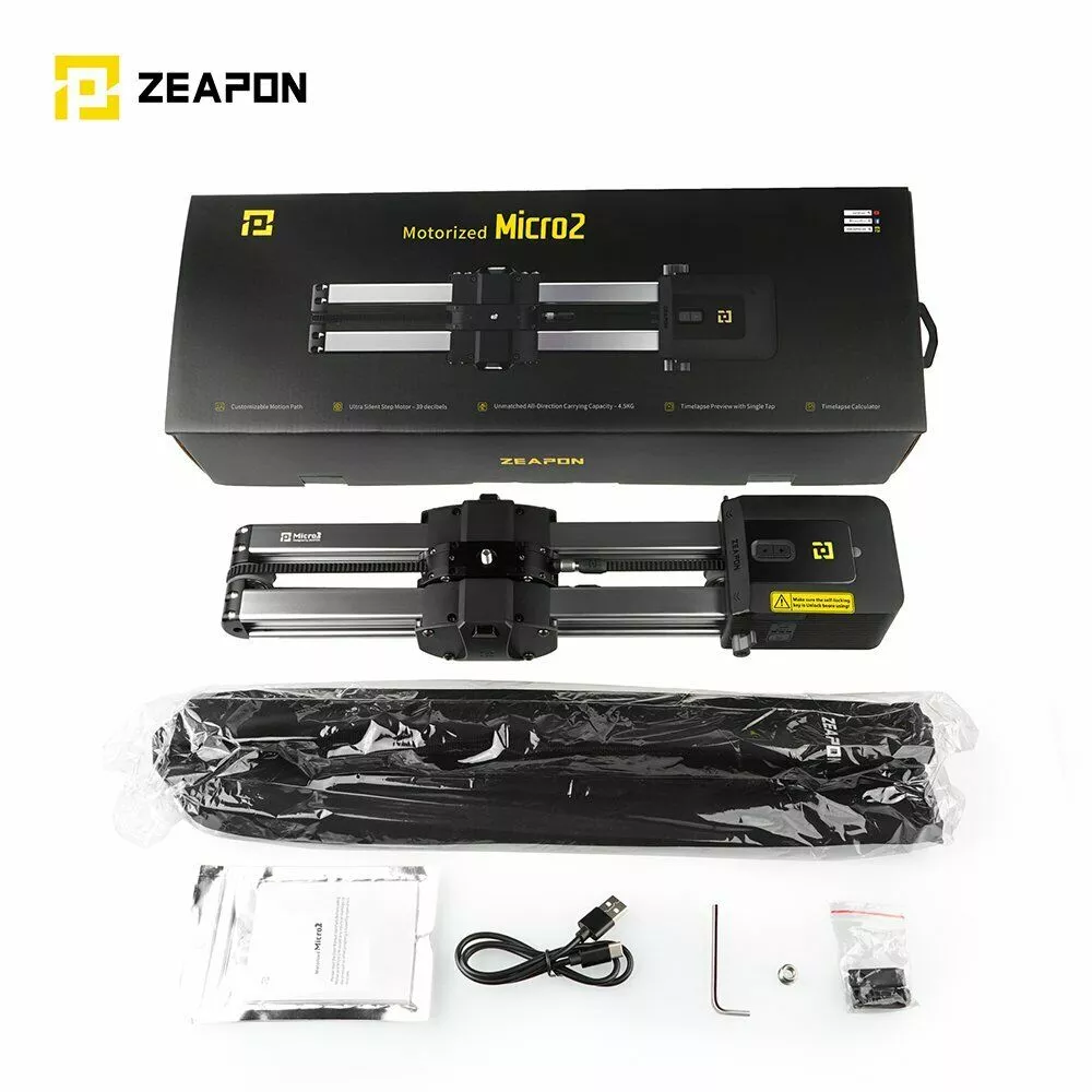  Zeapon Motorized Micro 2 Motoros Kamera Slider -1
