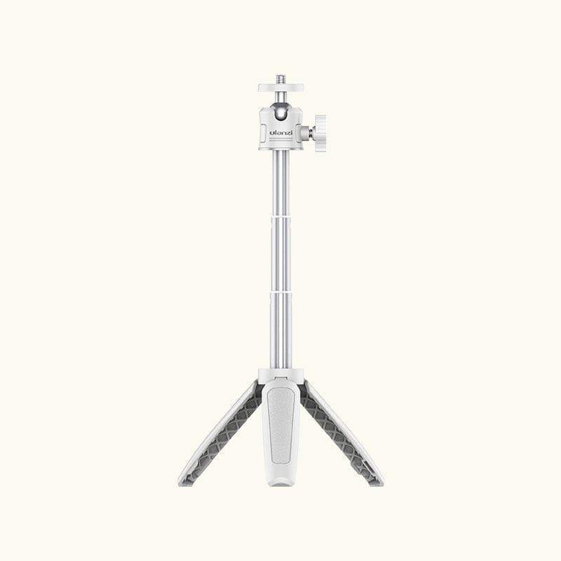 ULANZI MT-08 fehér állítható méretű mini tripod, asztali állvány 360 fokos gömbfejjel, 1/4-es csatlakozással (2014)-1