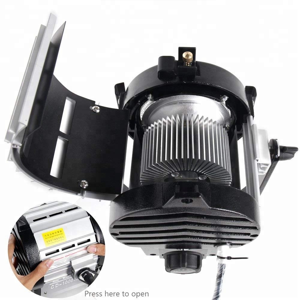 LED stúdió lámpa, világítás 100W 3200-5500K fényterelővel (CD-1000WS)-2