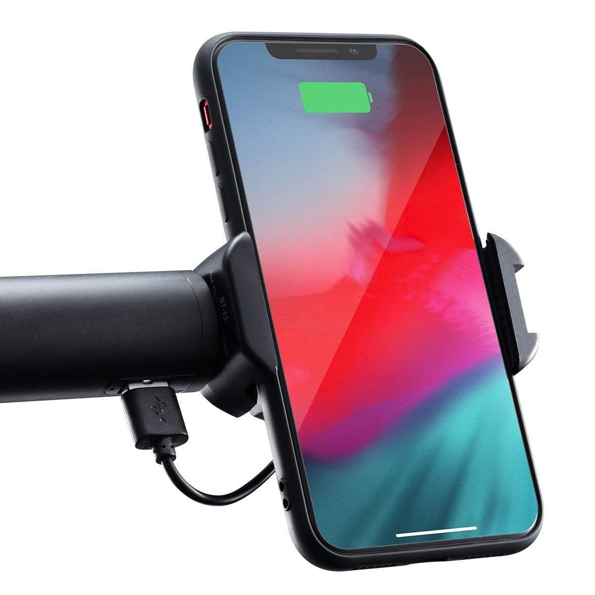 ULANZI ST-13 mobiltelefon rögzítő, telefontartó adapter vezeték nélküli töltéssel, 1/4-es furattal, vakupapucs foglalattal-2